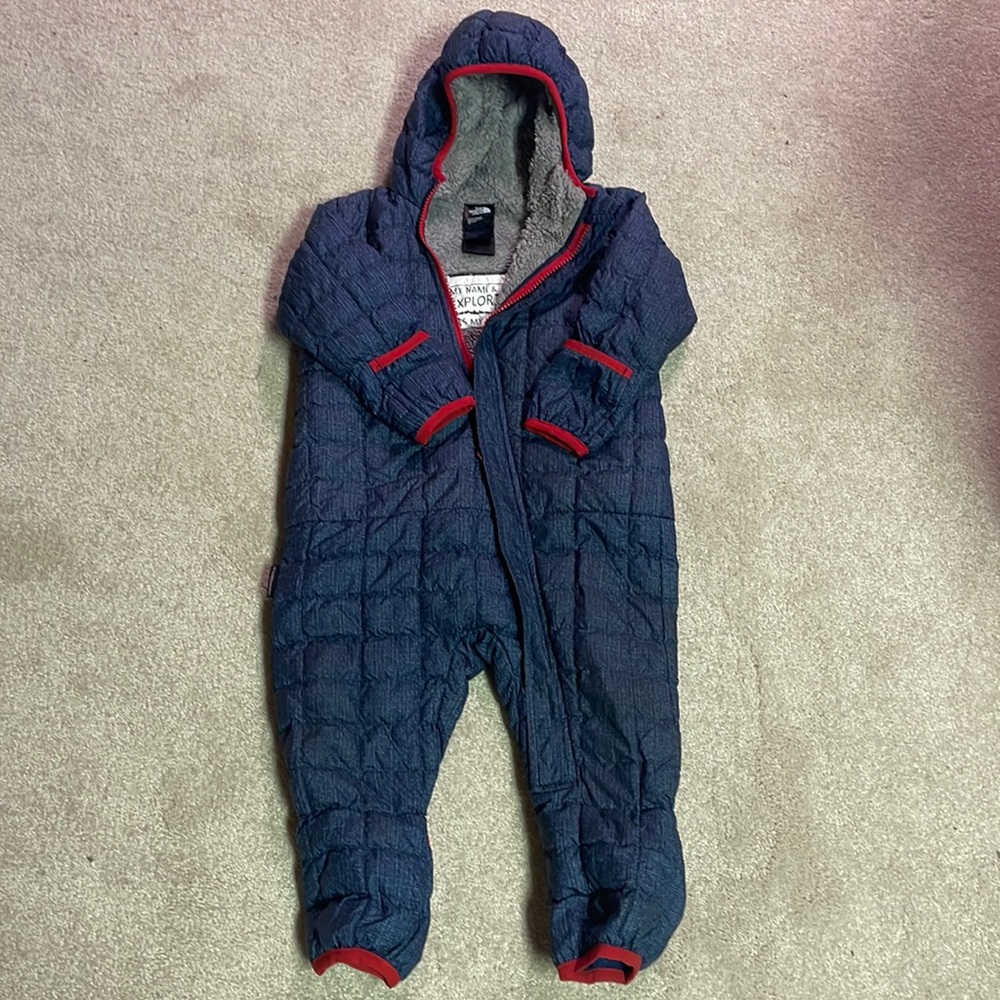 North Face Thermoball Baby One Piece Bunting Size 12-18 months